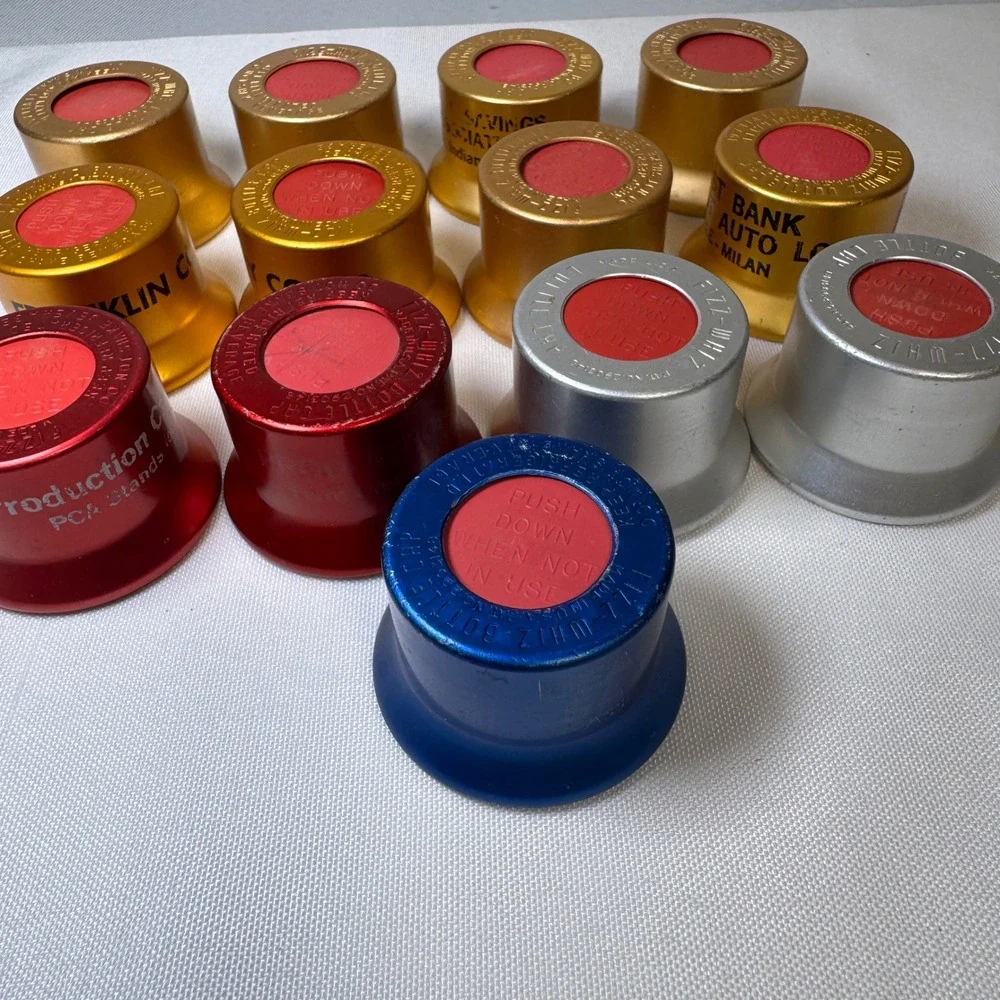 Vintage Fizz-Whiz Bottle Caps Lot of 13 Metal Pressure Seal Resealers USA Made